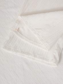 3pcs Girls' Striped Textured Casual Straight Leg Pants, Suitable For Daily Wear - Blue - View 11