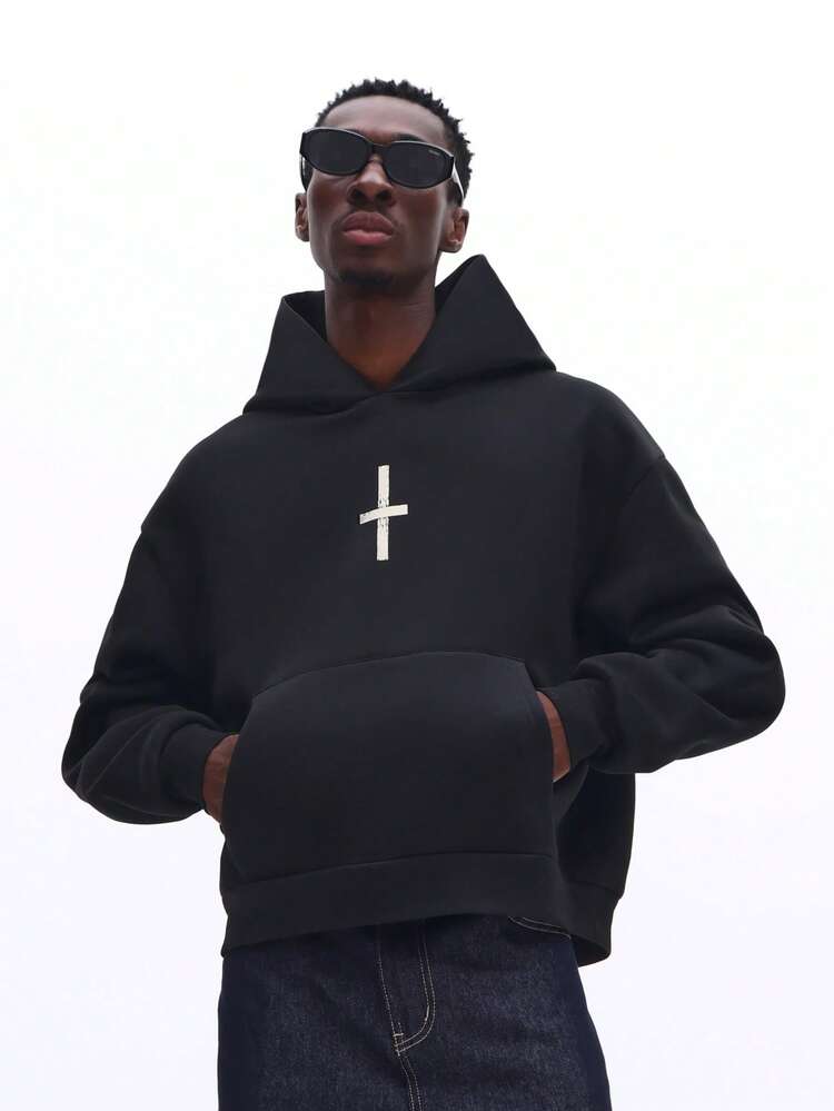 Hoodie mit Gesellschaftsgrafikprint