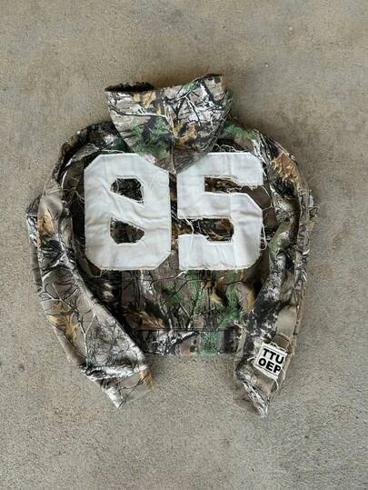 Glimmora Y2K Streetwear Camouflage Zip-Up Sweatshirt, Vintage Leaf Camo, Streetwear Sweatshirt, Retro American Street Dance Hooded Casual Camo Zip-Up Sweatshirt, Casual Leaf Camo Zip-Up Sweatshirt Jacket, Harajuku Style, Zip-Up Sweatshirt, American Gothic Rock, Street, Casual, Versatile Use