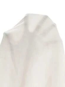 SHEIN MOD Ivory Puff Sleeve Mini Dress With Ruched Bust, Sweetheart Neckline, Flowy Skirt, Lightweight Chiffon, Romantic, Elegant, Feminine, Vintage-Inspired, Party Dress, Cocktail, Date Night, Wedding Guest, Spring, Summer, Chic, Comfortable, Breathable, Stylish, Soft Fabric, Fairycore, Classic, Special Occasion - White - View 9