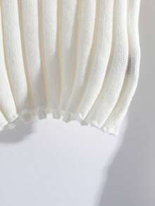 Modelyn 女士优雅船领修身毛衣和交叉腰带裙两件套，秋冬 - 杏色 - 查看 8