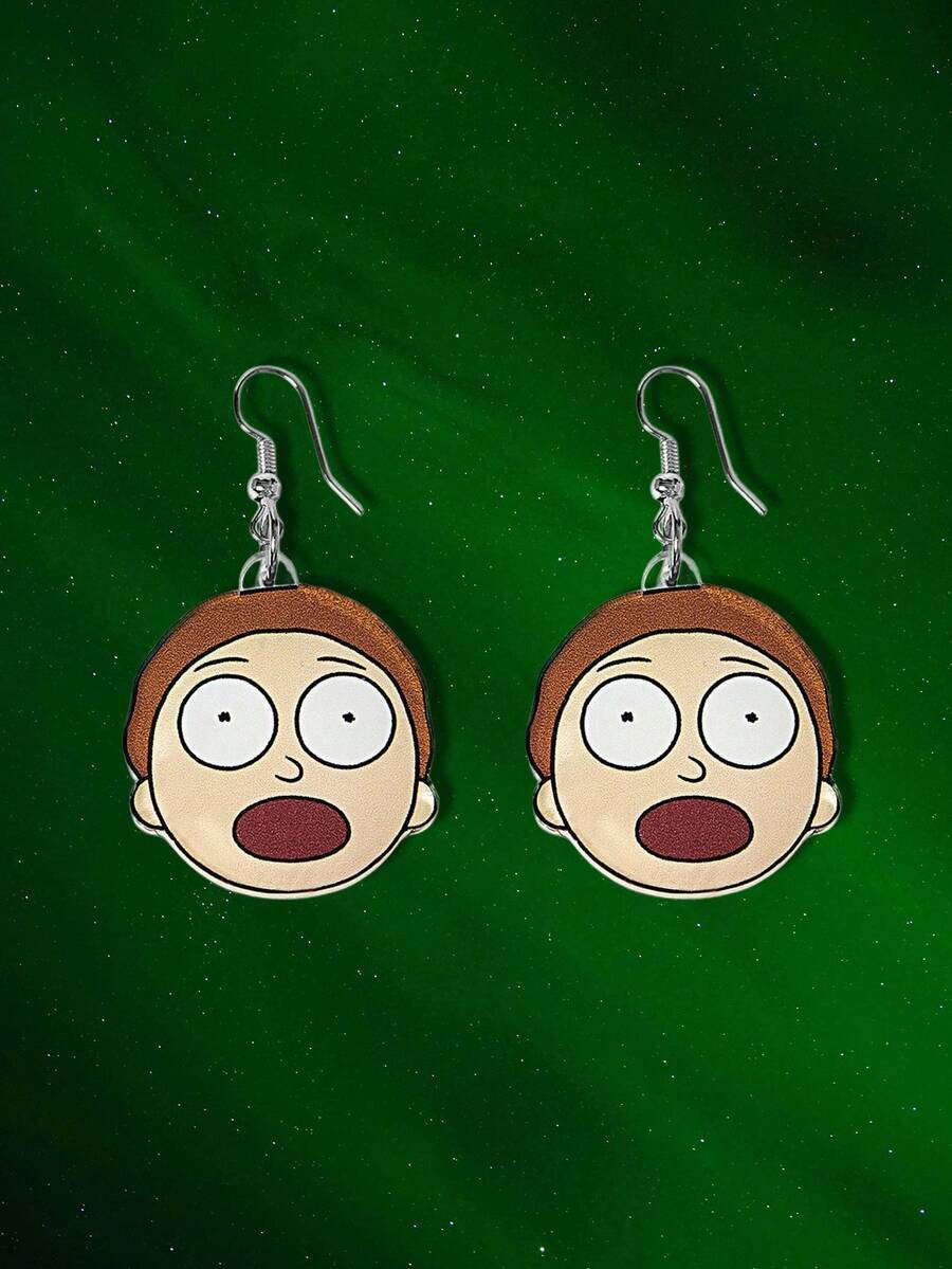 Rick and Morty X SHEIN Women Dangle Earrings - Multicolor - View 1
