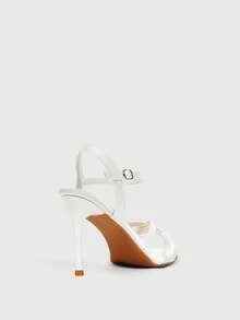 CUCCOO SZL Women's Fashionable, Versatile And Elegant Heeled Sandals For Commuting Spring Shoes Summer - Beige - View 3