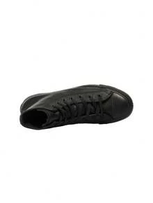 Chuck Taylor All Star Leather Women's Shoes Black 135251C - Black Mono - View 3