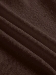 Franclia 2pcs/Set Women Casual Loose Fashion Elegant Commuting High-Quality Knitted Sweater Set, Autumn/Winter - Chocolate Brown - View 7