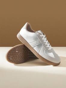 CUCCOO EASI 男士时尚百搭休闲简约日常运动鞋 - 銀色 - 查看 3