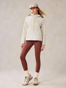 OutZeal Veste d'hiver thermique pour femmes en polaire, manches longues, capuche, zip, poches, idéale pour le camping, la randonnée et les activités de plein air en hiver - Blanc - Voir 5