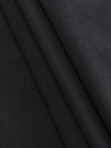 Rovax Women's Minimalist Printed Short Sleeve Round Neck T-Shirt - Black - View 3