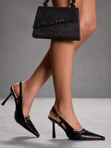 CUCCOO SZL Elegante spitze Pumps für Pendlerinnen - Schwarz - Übersicht 5