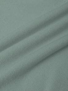 Franclia Fashionable Solid Color Patchwork Fur Collar Sweater, Autumn/Winter - Mint Green - View 8