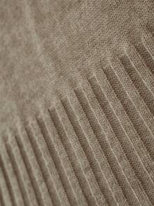 Franclia 女士简约时尚翻领蝴蝶结露肩长袖纯色针织套头衫秋冬女装女士毛衣短款上衣毛衣上衣蝴蝶结毛衣露肩毛衣女士秋装秋季女装秋季秋装女装秋季女装秋季女装秋季女装秋季女装优雅时尚休闲通勤商务办公日常休闲百搭气质都市教师职业装 - 卡其色 - 查看 7