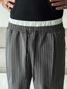 HUEFORM Men's Casual Striped Loose Fit Pants, Suitable For Daily Casual Wear, Weekend Outings, Parties, Etc. This Pant Is An Indispensable Versatile Item In A Man's Wardrobe And Makes A Great Gift For A Boyfriend Or Husband.