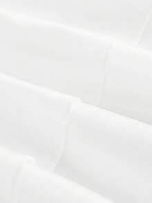 SHEIN MOD Của phụ nữ Hoa Dệt hoa Ống tay áo Bánh Nhiều lớp Ruffle Retro Đầm - trắng - Xem 4
