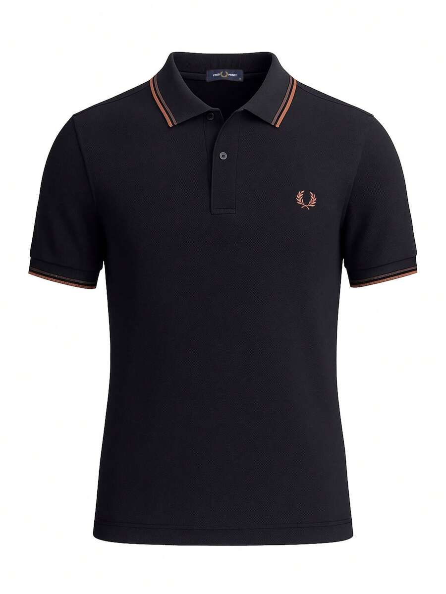 Fred Perry Men's Polo T-Shirt Black - Black - View 1