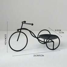 Tượng xe đạp 1/2 chiếc - Đồ trang trí nhà bằng sắt rèn phong cách hiện đại, Giá để chai nước hoa xe đạp sáng tạo, Thích hợp cho phòng khách, văn phòng, kệ sách, tủ trưng bày, phòng ngủ và trang trí bàn làm việc - Nhiều màu - Xem 7