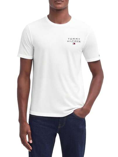 Tommy Hilfiger Men's Short Sleeve Shirt White