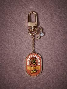 HARRY POTTER X SHEIN 1pc Fashionable Women's Cute Cartoon Pattern Printed Casual Keychain, Niche High-End Versatile, Also Suitable For Bag Charm, Party, Concert, Festival - Gold - View 2