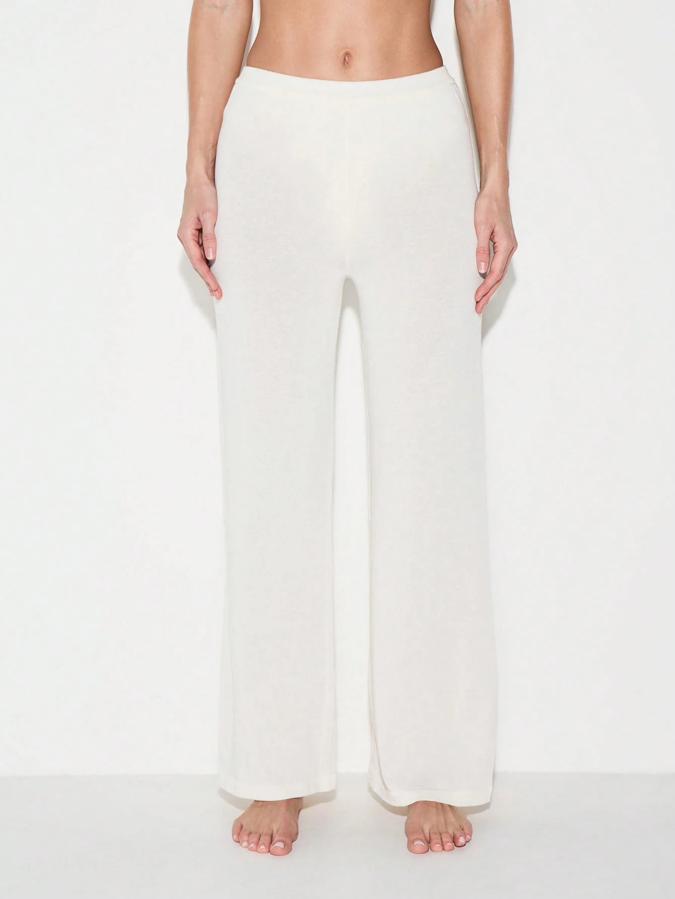 KIZN Wide Leg High Rise Flare Trousers