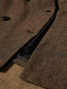 Aveloria Modichic Fashionable Design Sense Casual Turndown Collar Double-Breasted Short Coat Jacket - Multicolor - View 7