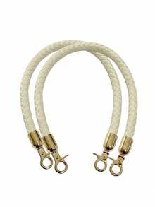 2PCS Woven Chain Straps For DIY Gold Handbag Handles With Spring Clasp Purse/Wallet/Crossbody Bag Repair,Adjustable Length Bag Accessories, Craft Replacement Straps For Bags & Purses Handbag Hardware Accessories - Multicolor - View 19