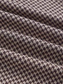 SHEIN MOD Đầm Nơ Bướm Tương phản ràng buộc răng cưa Giải trí - Nhiều màu - Xem 4