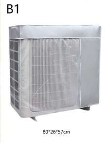 1 pieza Cubierta protectora plateada para unidad exterior de aire acondicionado - Plateado - Ver 15