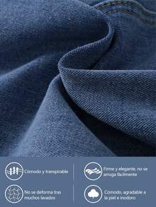 Jeans de cintura alta y ajuste ceñido lavados, Jeans de cintura alta y ajuste ceñido de elasticidad alta, Ropa de denim y ropa para mujeres, Jeans de denim ajustados para mujeres, Pantalones de denim para mujeres, Súper elásticos, Push up, Cintura alta, Estilo casual, Jeans azules ajustados y elásticos, Jeans de denim casuales - Azul Marino - Ver 9