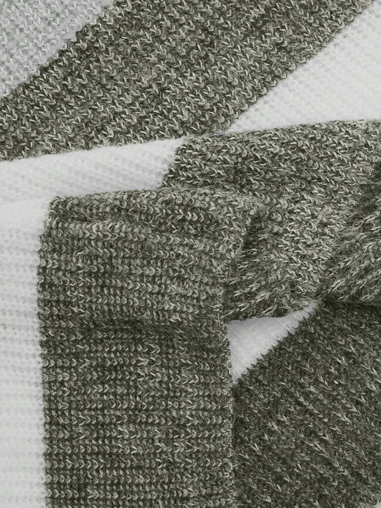 Vestido de Suéter Casual Solto, Colorido, Gola Barco, Manga Balão, Felpudo e Quente, Versátil para Uso Diário, Ação de Graças, Plus Size Feminino