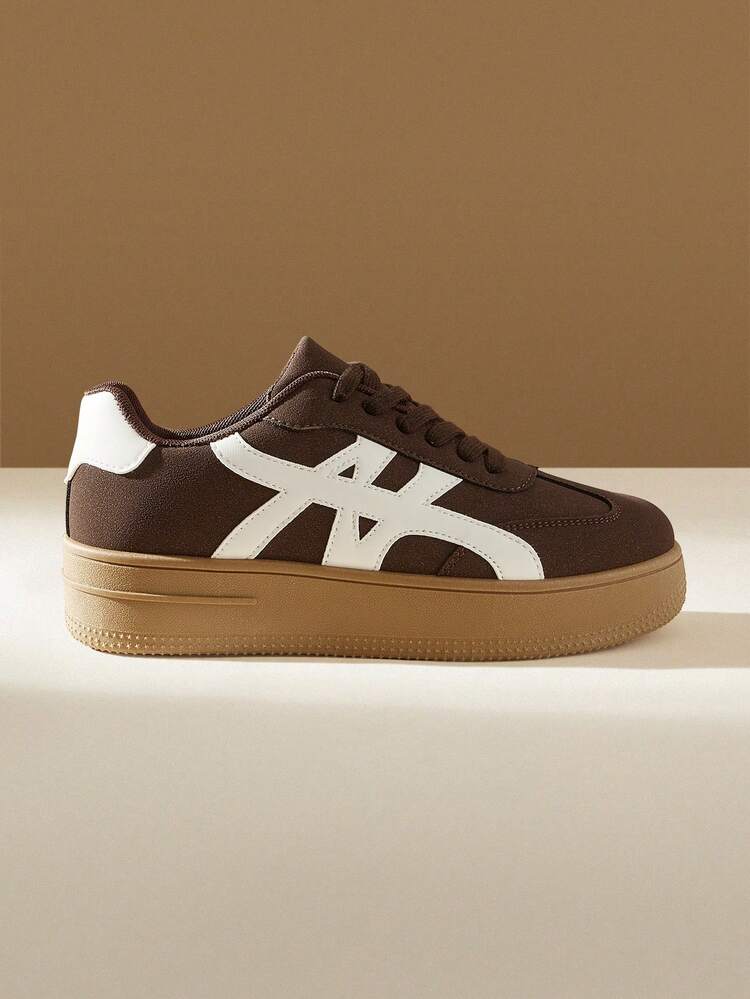 CUCCOO EASI Baskets décontractées, polyvalentes et à la mode pour femmes, à semelles épaisses