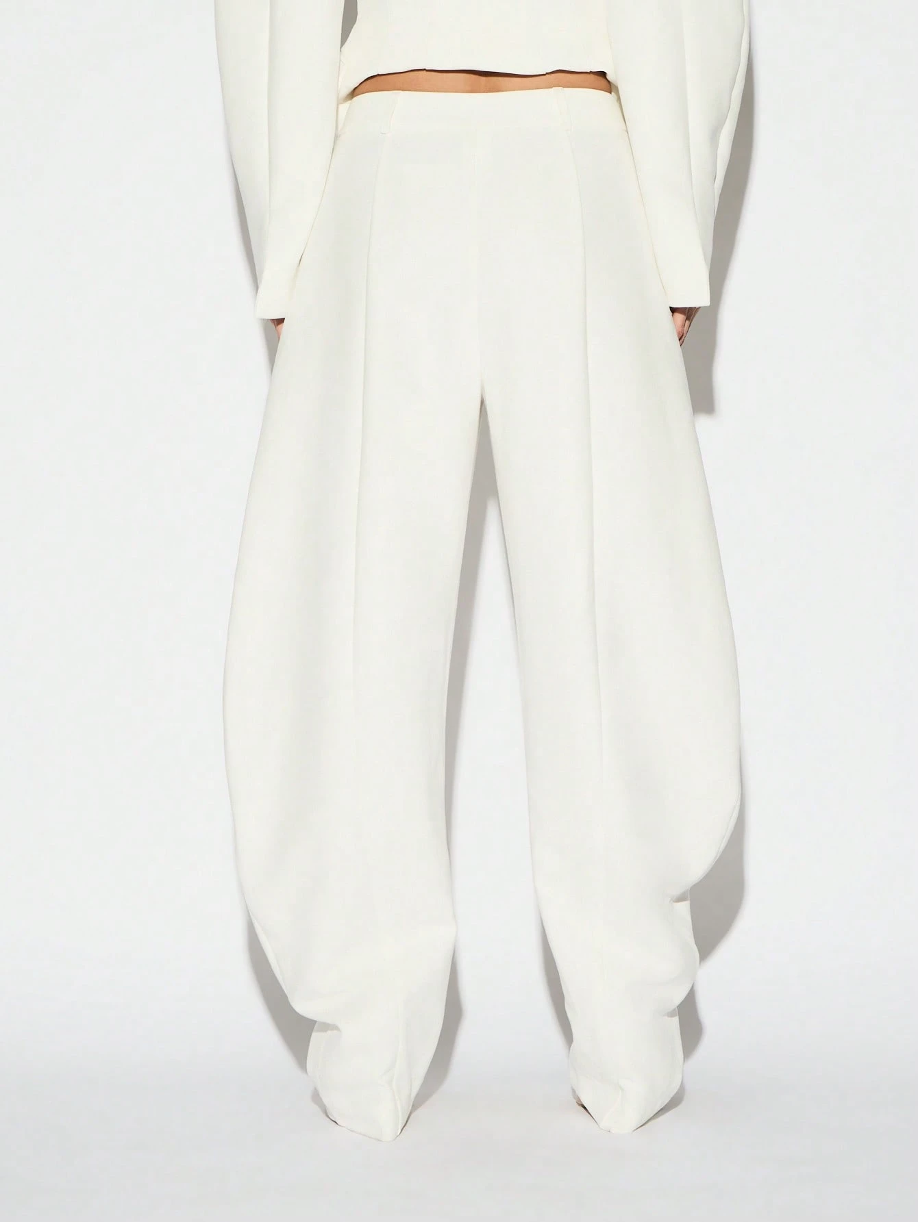 KIZN High Waisted Wide Leg Balloon Trousers