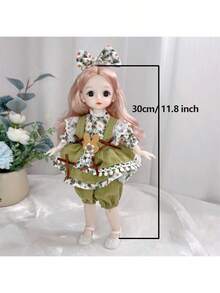 A 12 Inch 30CM BJD Doll Full Set With Clothes 30 Removable Joints Body DIY Girl Toys For Kids Birthday Gift,Home Decoration,Boys Toys,Cute Doll,Fashion Dolls
