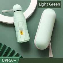 1 pieza Paraguas mini portátil tipo cápsula - Paraguas de viaje multifuncional resistente al agua y protección UV - Multicolor - Ver 19