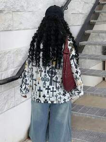 Rovax 宽松圆领落肩长袖卫衣 - 彩色 - 查看 2