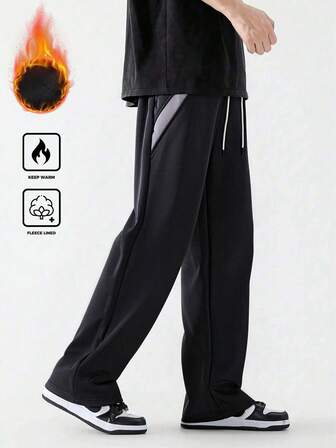 Manfinity Hypemode Pantalones de chándal holgados y térmicos para hombre