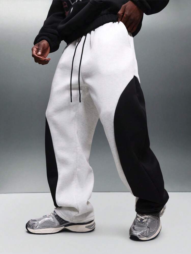 PLAYBOY X SUMWON Lässige Jogginghose mit Kontrasteinsätzen