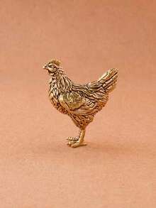 Bộ 1 tượng gà trống và gà mái bằng đồng thau, đồ trang trí sưu tầm cho Lễ Tạ ơn, đồ trang trí hình gà 12 con giáp, đồ trang trí thú cưng để bàn cho phòng khách, nghệ thuật kim loại thủ công, phù hợp cho trẻ từ 14 tuổi trở lên, không cần điện, quà tặng tốt nhất cho sinh nhật và tốt nghiệp - Nhiều màu - Xem 12