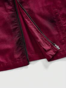 ROMWE MEN Grunge Punk Men's Vintage Distressed Denim Jacket, Autumn