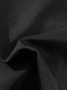 少女两件式荷叶边吊带泳衣套装，黑色，细肩带露脐上衣搭配低腰泳裤，时尚优雅，适合游泳、度假和夏季穿着。 - 黑色 - 查看 6