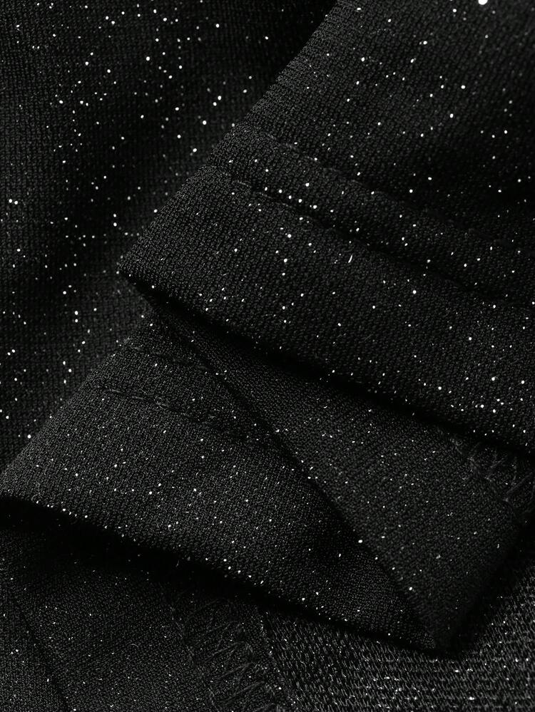 Women's Elegant Party Glitter Off-Shoulder Fitted Long Dress Sparkly Dress Maxi Dress