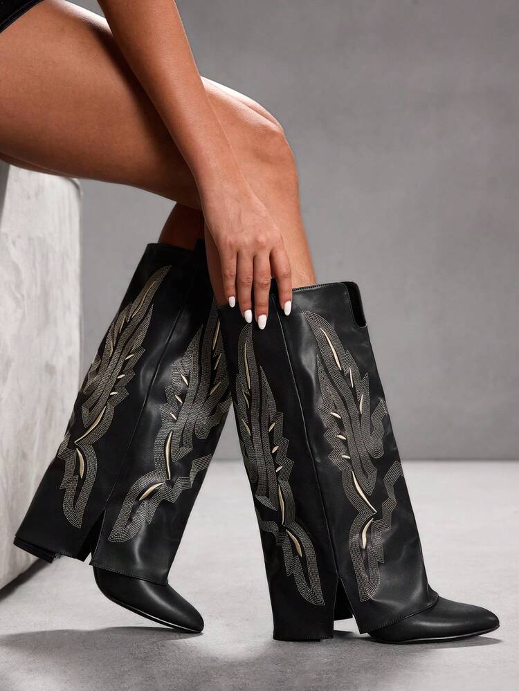 CUCCOO SZL Women's Casual Knee-High Boots, Autumn/Winter For Christmas