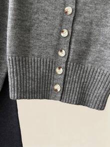 Franclia 女士时尚撞色针织两件套，简约通勤斗篷二合一圆领插肩长袖撞色修身开衫和休闲弹力腰宽松针织裤，海军蓝