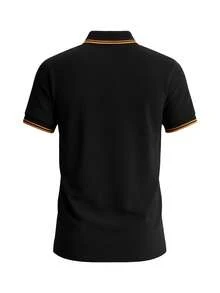 Fred Perry Men's Polo camiseta Black - Negro - Ver 2