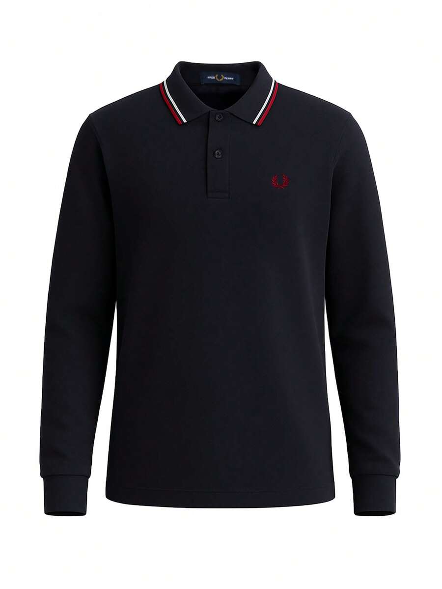 Fred Perry Men's Skin-Friendly Versatile Comfortable Business Casual Casual Outing Navy M3636-T55 - NAVY - 查看 1