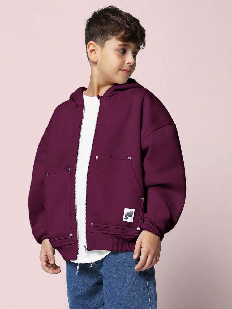 Oversized Zip Up Hoodie With Hood