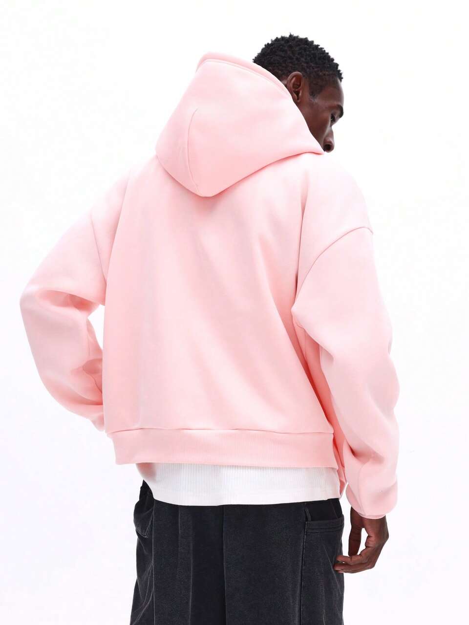 SUMWON Sweat-shirt-shirt à capuche zippé doux et régulier pour hommes avec logo. Sweat-shirt-shirt décontracté à manches longues pour l'automne et l'hiver, uni