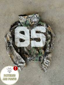 Glimmora Y2K Streetwear Camouflage Zip-Up Sweatshirt, Vintage Leaf Camo, Streetwear Sweatshirt, Retro American Street Dance Hooded Casual Camo Zip-Up Sweatshirt, Casual Leaf Camo Zip-Up Sweatshirt Jacket, Harajuku Style, Zip-Up Sweatshirt, American Gothic Rock, Street, Casual, Versatile Use - Multicolor - View 3