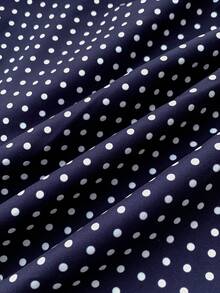 少女复古花卉饰边A字衬衫，学院休闲风 - 黑與白 - 查看 6