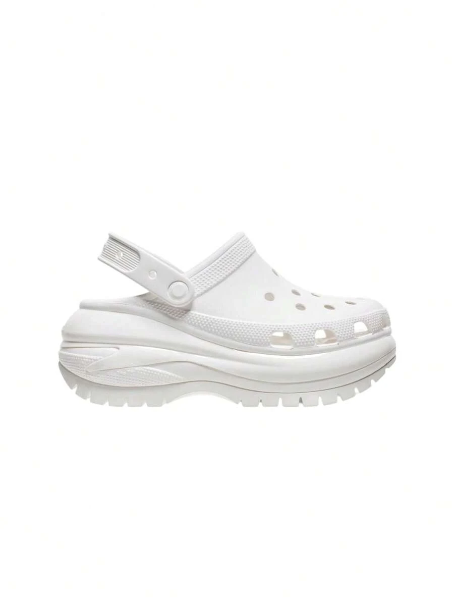 Crocs Classic Mega Crush Unisex Clog White 207988 - 白色 - 查看 1