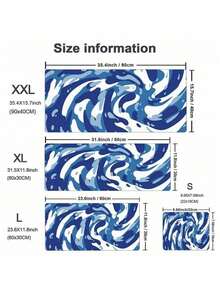 1pc Blue Fluid Pattern Gaming Mouse Pad Extra Large Computer Keyboard Mouse Mat Desk Pad Soft Smooth Surface And Anti-Slip Rubber Base Soft Cloth MousePad Suitable For Office Use, Gift. - متعدد الألوان - مشاهدة 9