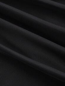 SHEIN MOD 大码女式复古红色花卉针织连衣裙，女式黑色长裙，舞会礼服，连衣裙，派对，夏季 - 黑色 - 查看 3